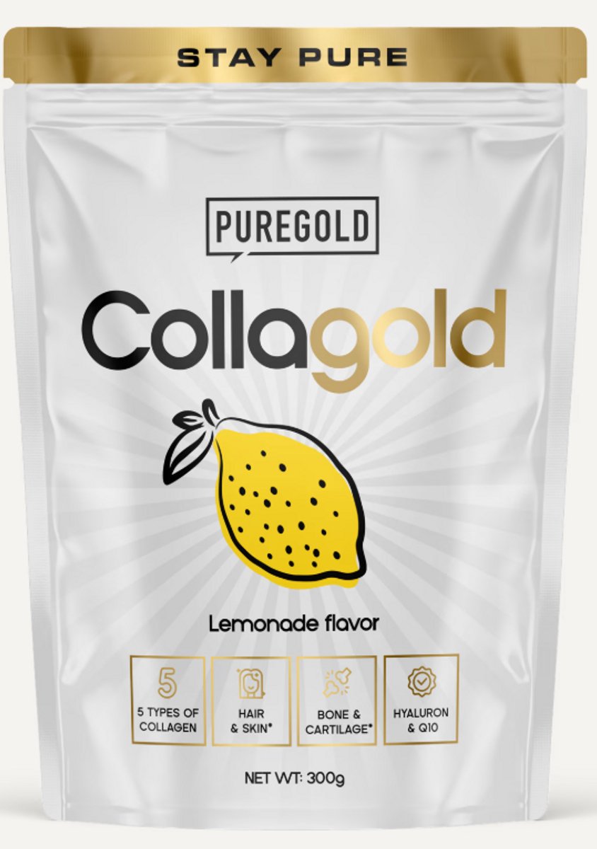 Pure Gold CollaGold – Premium Collageen Drank Poeder – Limonade – 300g