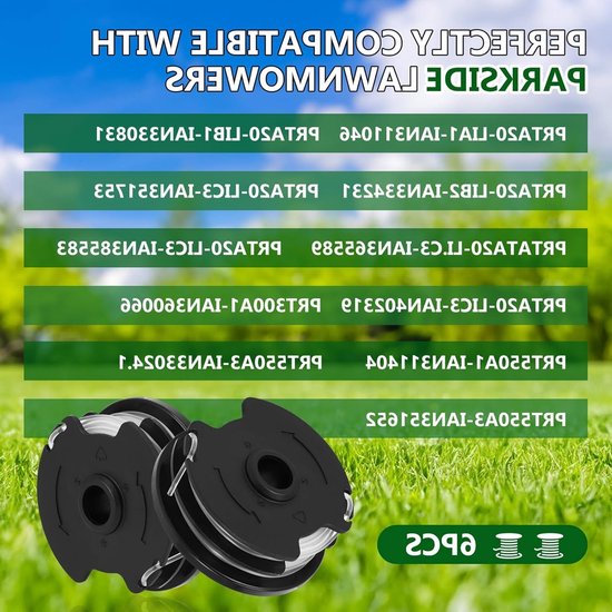 Set van 6 Graskanttrimmer Spoelen met Diameter 1.6 mm en Lengte 8.3 m Geschikt voor Trimmers, Tuinonderhoud en Grasonderhoud — afbeelding 5