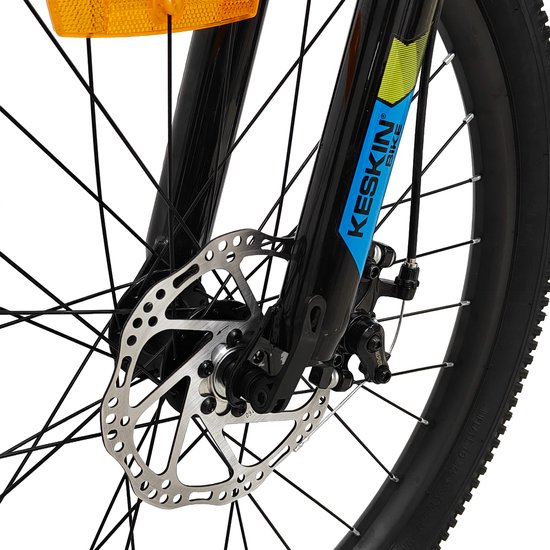 Keskin Bike MTB1 kinderfiets 20 inch - 21 versnellingen met schijfremmen voor en achter - kinderfiets voor 6, 7 en 8 jaar - 20 inch fiets voor jongens en meisjes - neongroen — afbeelding 4