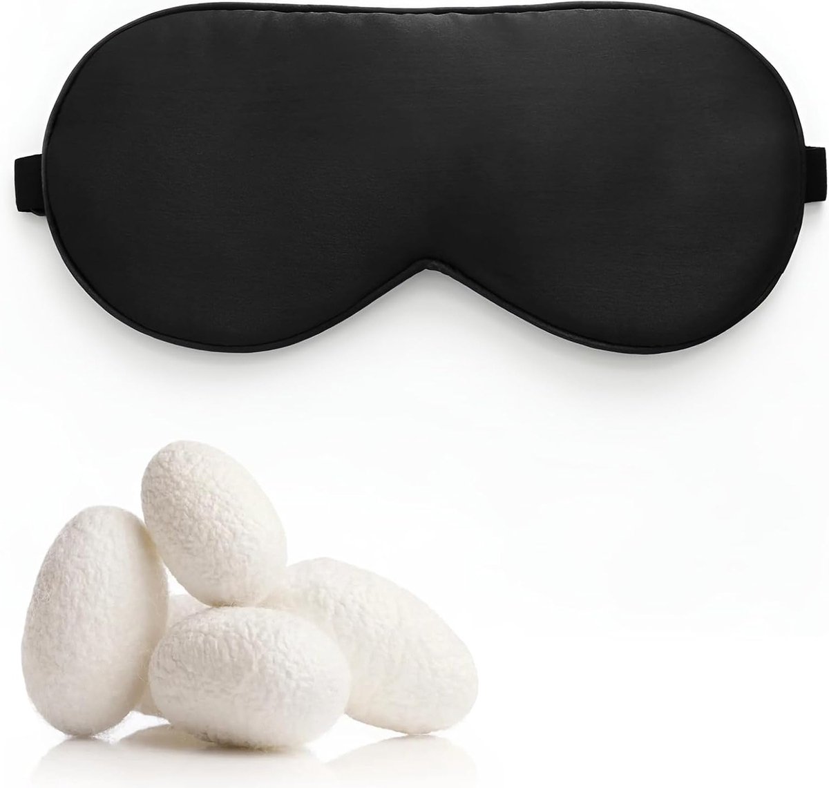 Zijden Slaapmasker voor Volwassenen - 100% Mulberry Zijde, Zacht en Ademend - Ideaal voor Thuis en Reizen, Anti-Rimpel en Perfect als Valentijns Cadeau voor Stellen