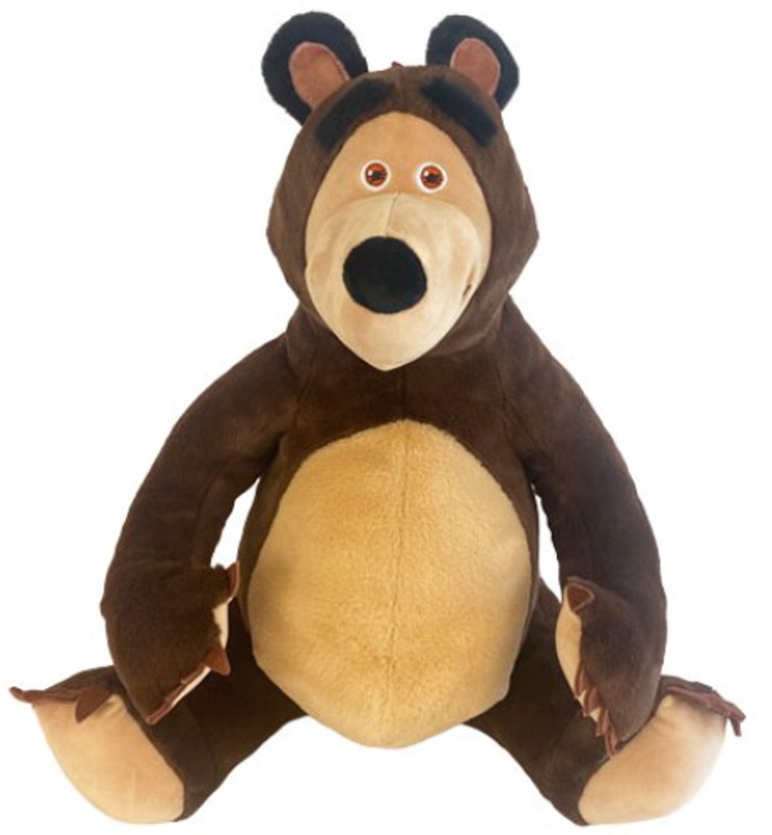 Masha en de Beer Pluche Knuffel XL 65 cm - Masha and the Bear Plush Toy - Speelgoed Knuffels voor Kinderen Jongens Meisjes