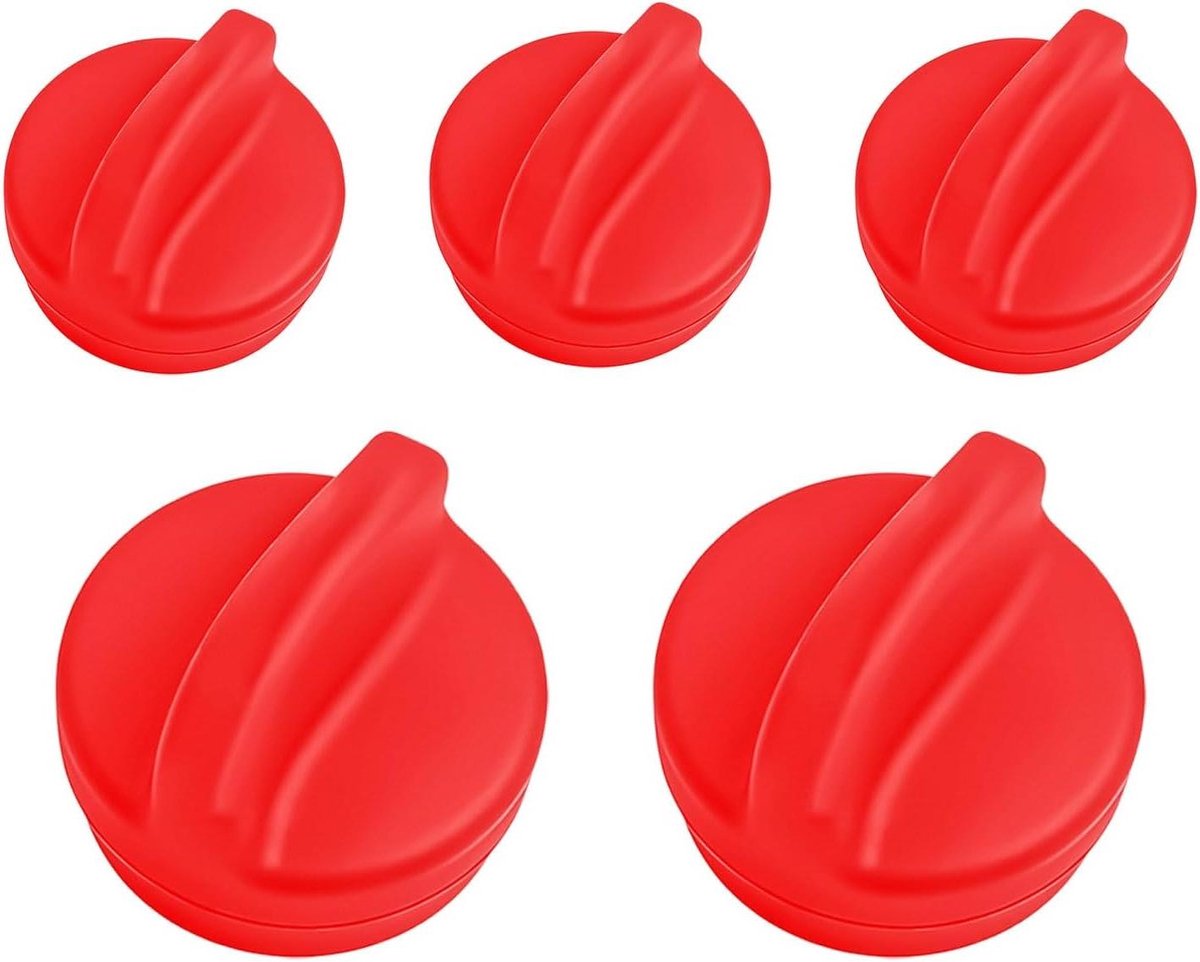 Airfryer bakpapierclips Liner magneten Schoon koken Veilige luchtstroom 5 stuks Rood