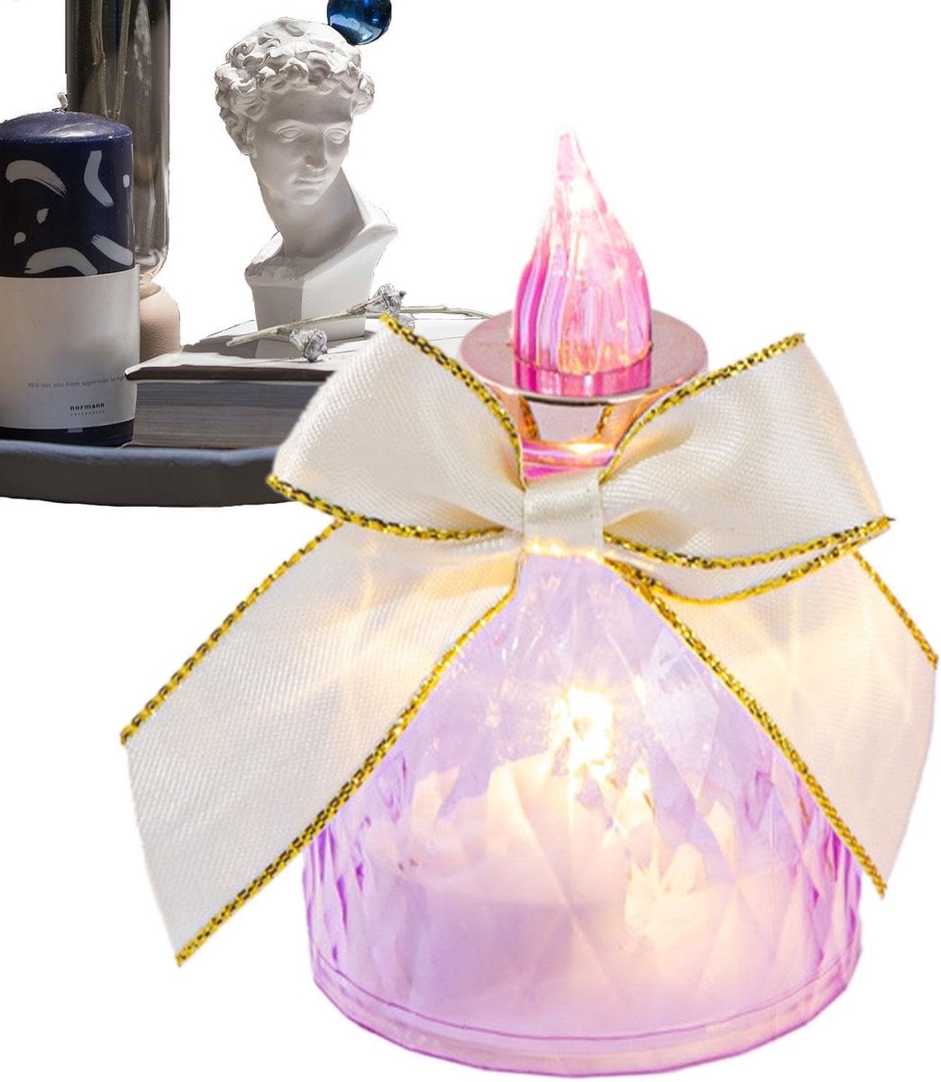 Vlamloze Kaarslamp - Nep Kaarslicht - Kamperen en Decoratie - Veilig Batterijlicht - 9x6x9