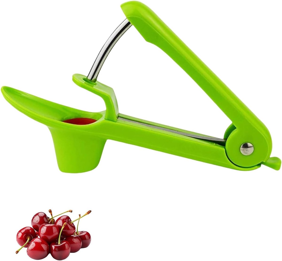 Handmatige fruitontpitter voor snel en efficiënt uitbenen van kersen, bessen en andere vruchten, ideaal keukengereedschap