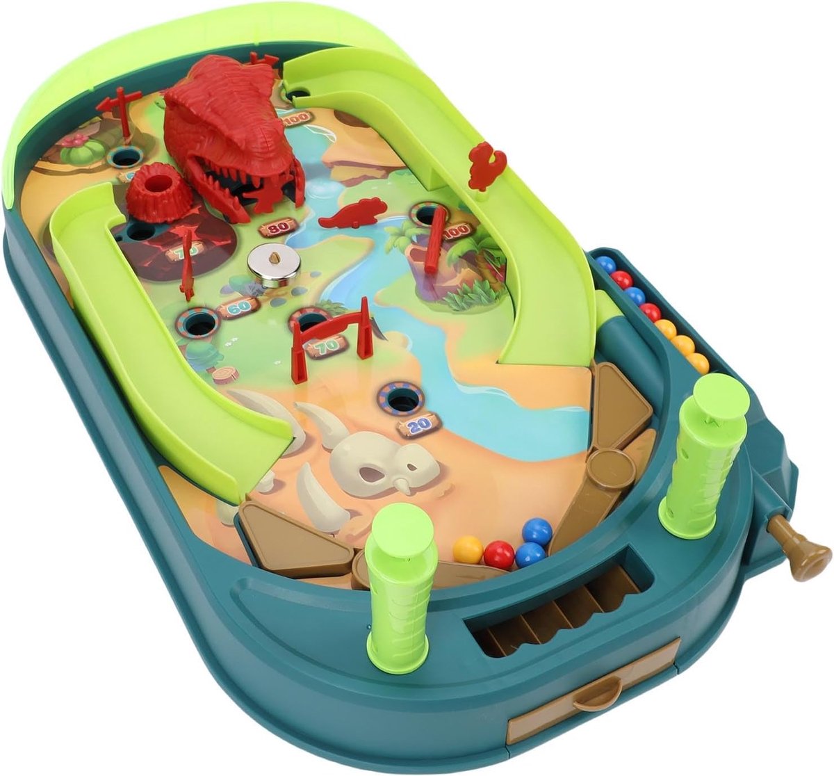 Dinosaurus Flipperkast - Speelgoed Flipper - Kinderspel - STEM Educatief - 54 x 32 x 8 cm