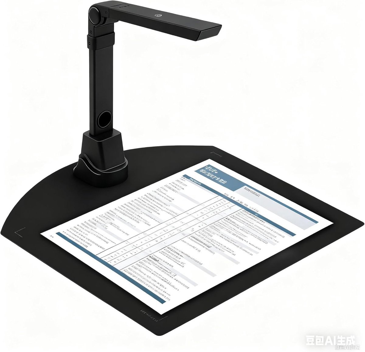 Document Scanner - Boek Scanner - Snel Scannen - A3 Formaat Ondersteuning - Opvouwbaar Ontwerp - Zwart