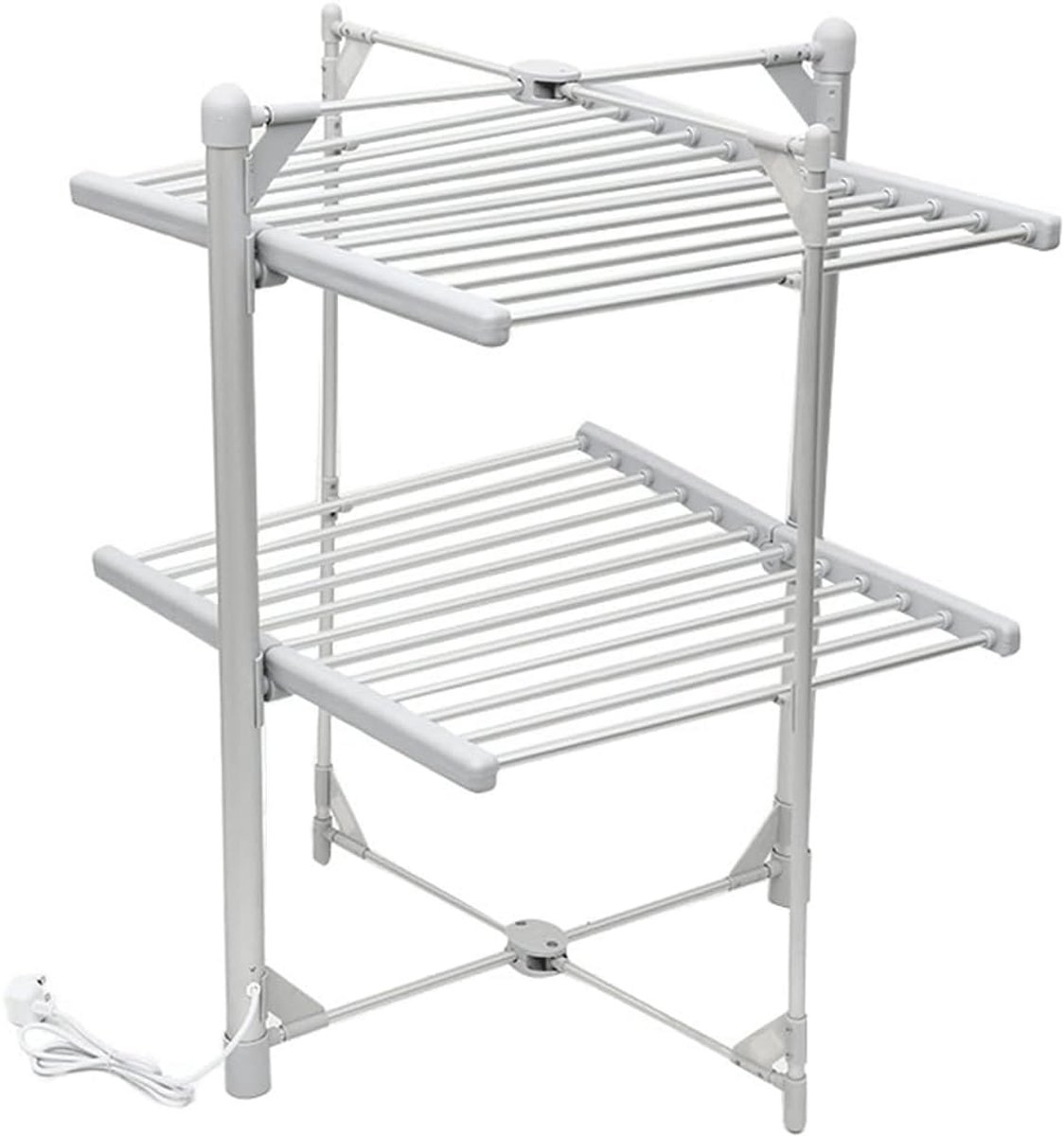 Elektrische Droogrek Opvouwbare Kledinghanger Snel Kleding Drogen Constante Temperatuur 2 Lagen 15kg
