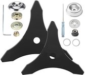 Bosmaaierbladen - bosmaaier electrisch - bosmaaieraccessoires - voor grastrimmers gazon en tuin, verbeterd en verdikt - bosmaaierbladen adapterset - Grasmaaiers met een asboringsdiameter van 25,4 mm - Inclusief accessoires