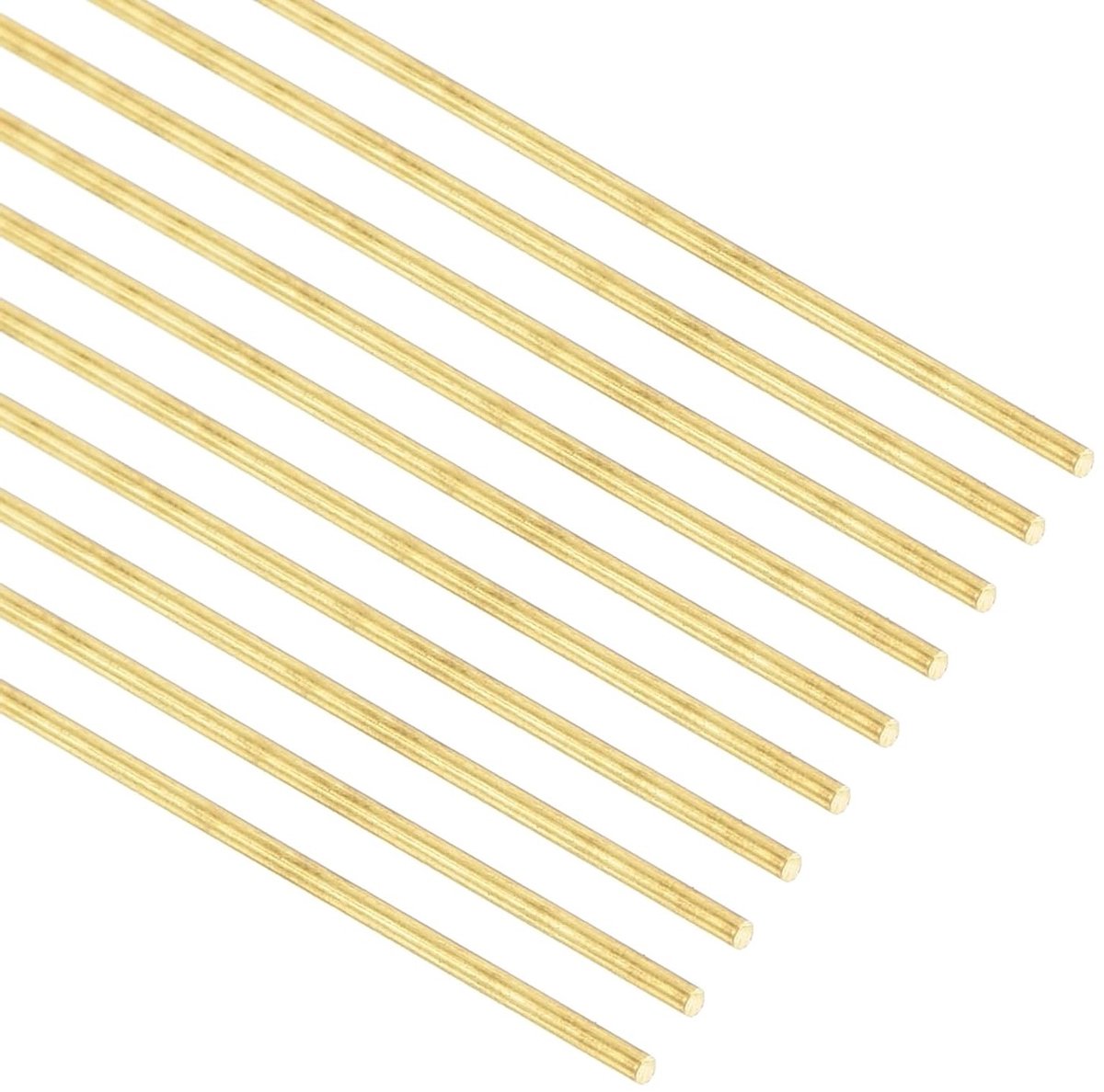 30 Stuks 2mm x 300mm Messing Staven, Ronde Massieve Messing Staven voor DIY, Lassen en Modelbouw van Schepen en Auto's