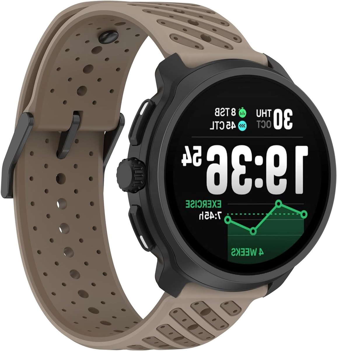 Silicone Horlogeband Vervanging voor Suunto Race 2, Ademend Ontwerp met Sleuven voor Comfort en Stijl, Duurzaam en Verstelbaar thumbnail 4
