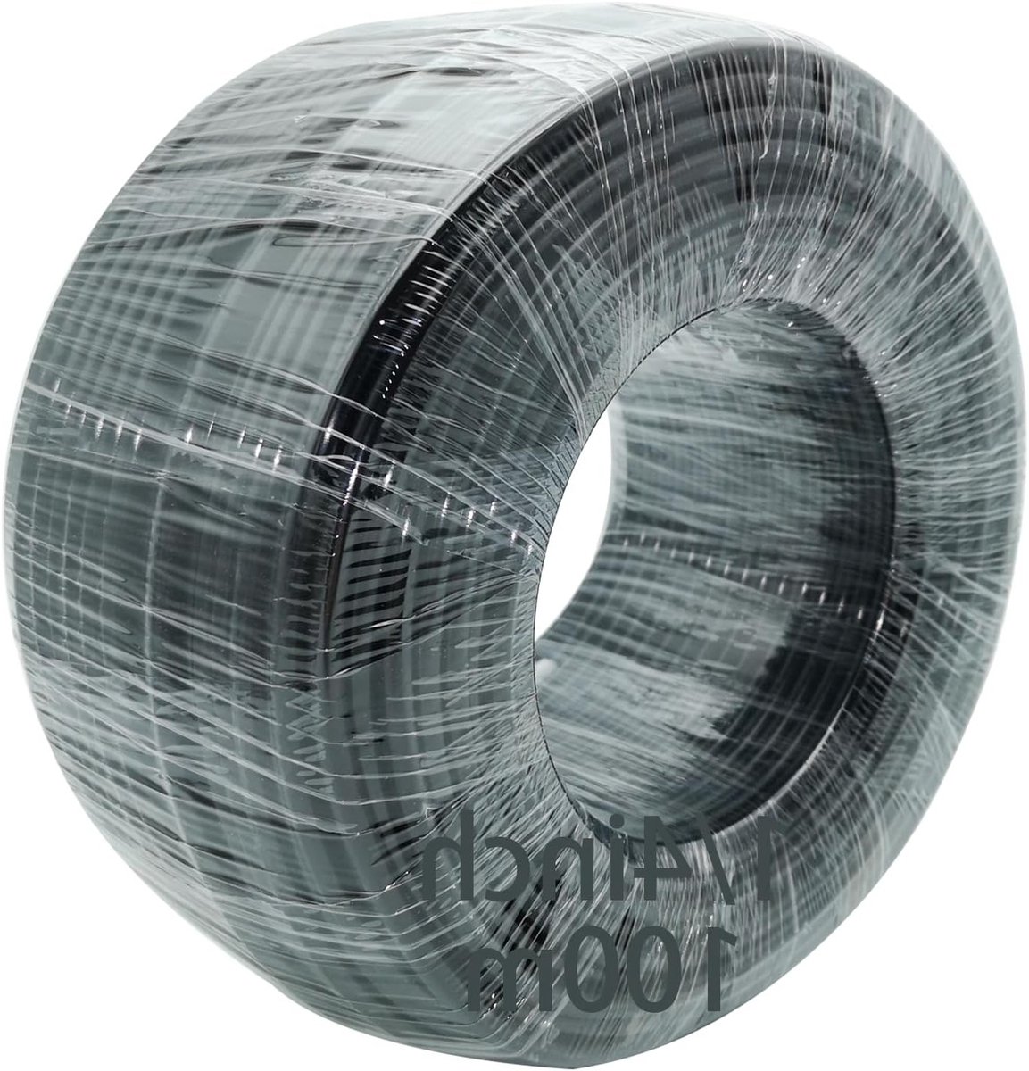 1/4 Inch Aanvoerpijp, 100m Tube met 6.3mm Diameter voor Koelkast, IJs Machine en RO Water Systemen, Zwart