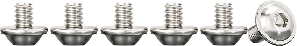 Hexagon socket en flenslens schroeven M3 x 6 mm, roestvrijstalen bouten A2 V2A, hoge hardheid, 50 stuks, mechanische bevestigingsmaterialen, duurzaam en corrosiebestendig