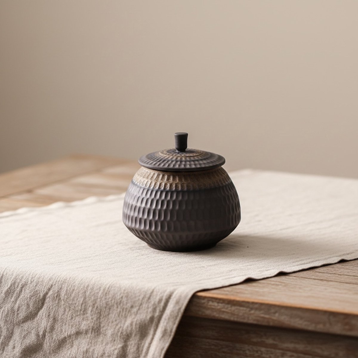 Artic Kyoto Urn - Luxe Mini Urn - 400 ml - Brons - Keramiek - Voor Huisdieren of Menselijk As - Hondenurn - Kattenurn