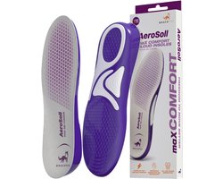 Bracefox® Inlegzolen 'AeroSoll' | Dagelijkse zooltjes voor Comfort en Ondersteuning | Dual Gel Cushion Technologie | Dempend | 2026 Model | Man & Vrouw | Schoenmaat 41-46