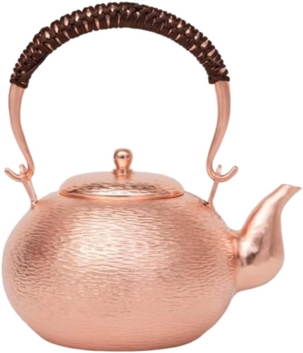 Koperen Waterkoker Theepot Keukengerei Thee en Drankjes Maken Handgemaakt Koper 1.2 Liter