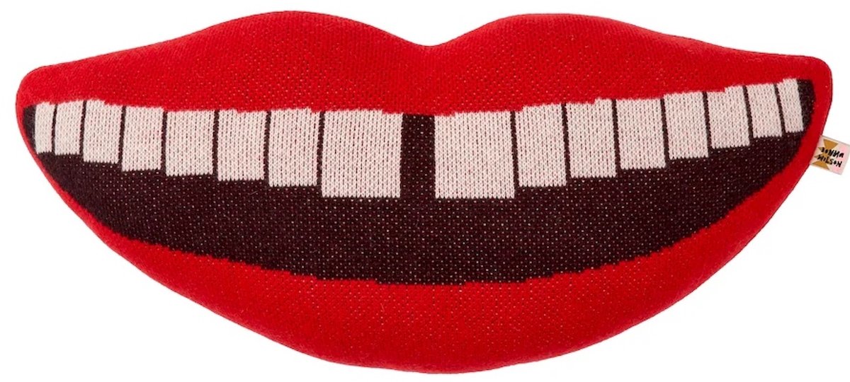 Donna Wilson Smile Shaped sierkussen - gebreid