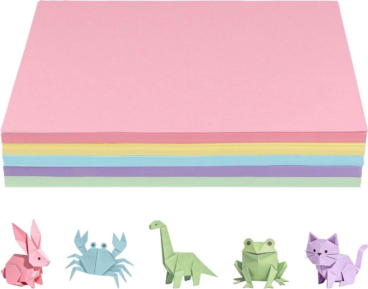 Gekleurd A4 papier in pastelkleuren, 500 vellen, 80 g/m², ideaal voor knutselen, tekenen en creatief werk