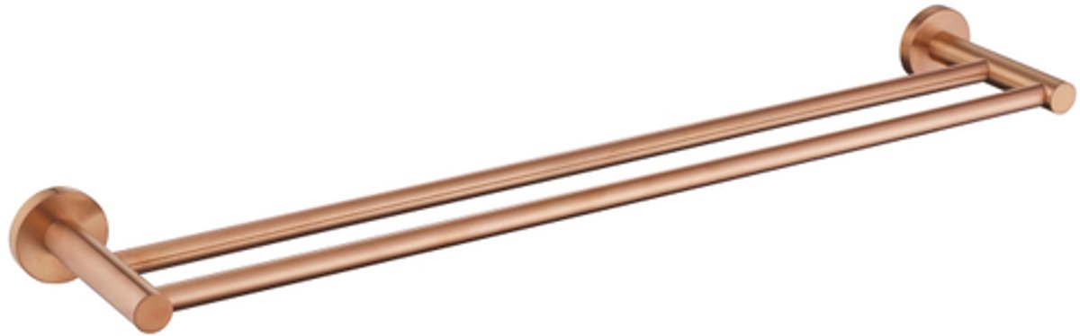 Adema Rise Dubbele Handdoekrek - 60 cm - passend bij Grohe Brushed Warm Sunset