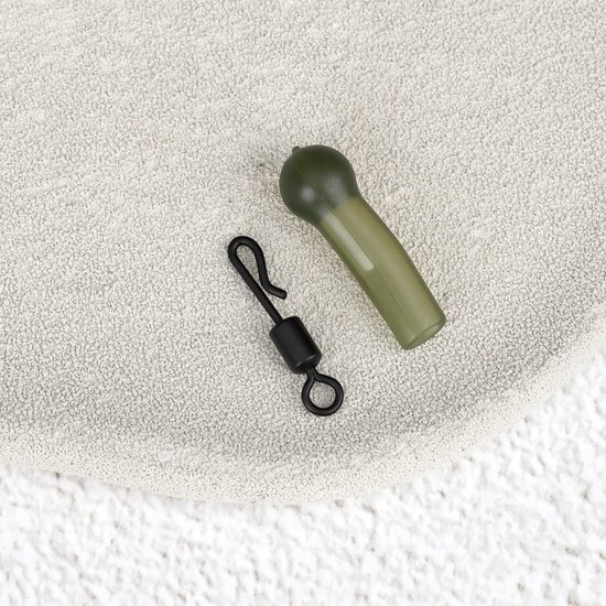 Vissen Quick Lock Terminal Pack - 10 Stuks - Roterende Ring - Geschikt voor Karper - Treksterkte tot 19KG - Rubbermateriaal - Visaccessoires van VISSEN — afbeelding 4