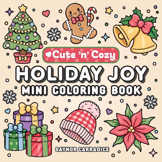 Cute and Cozy- Holiday Joy Mini Coloring Book