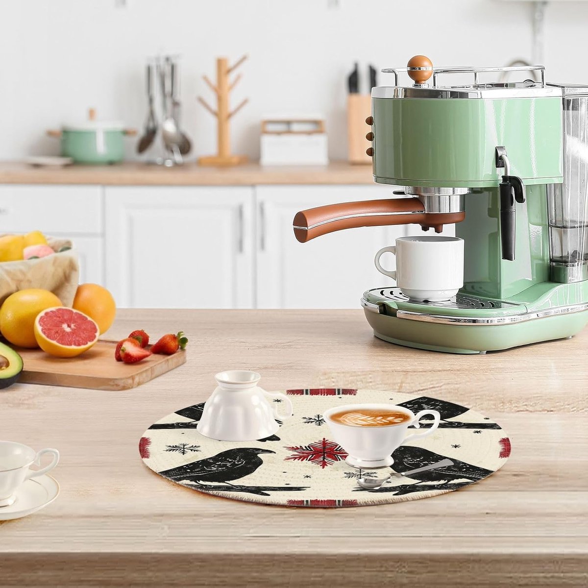 Onderzetters Set - Hittebestendig - Keuken Beschermen - Grote Diameter - 3 Stuks 38cm - Zwart