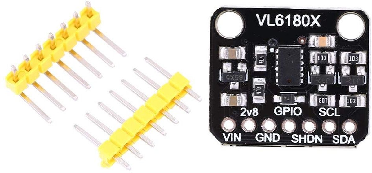 aladdien - VL6180X Afstandsmodule - Afstandsmeter - Gebaarherkenning - Zwart - Optische Sensor - Voor precisie metingen - Compact model