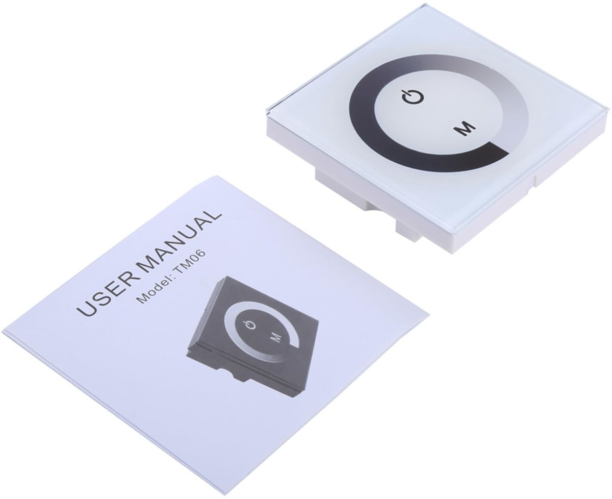 Allecto - Dimmer Switch - LED Dimmer - Touch Panel - Wit - Verlichting Dimmer - Geschikt voor LED strips - Kleur Wit