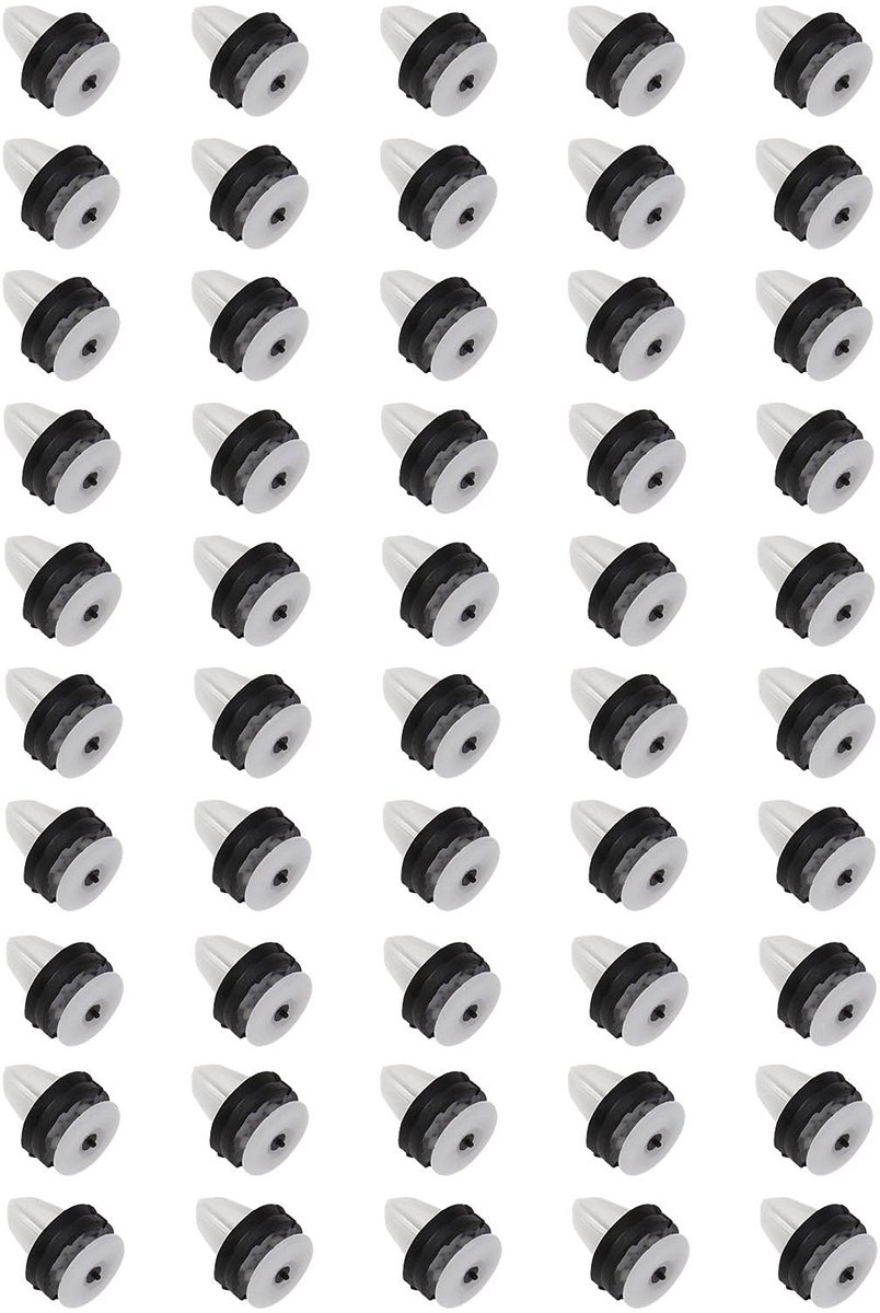 ONF3 - Deurkaart Clips - Bevestigingshouder - Wit - Interieur Trim Panel Clips - 50 stuks - Geschikt voor Land Rover en Ford