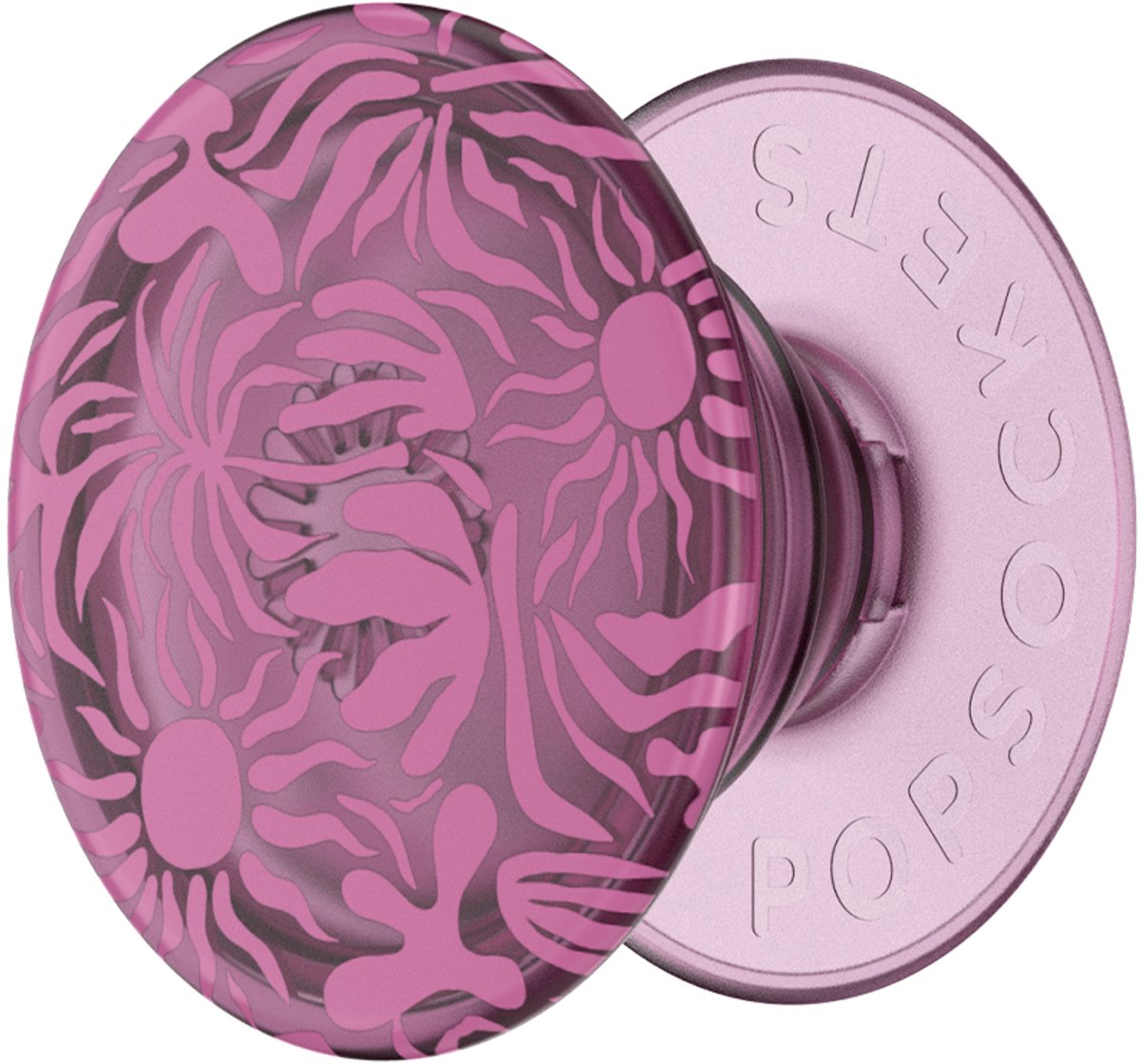 PopSockets, PopGrip Smartphone Houder Zelfklevende Bevestiging met Stand en Selfie Functie, Roze
