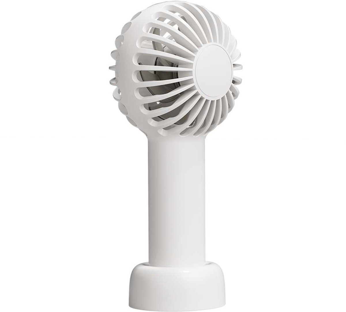 Bigben Connected, Draagbare Mini Ventilator 3 Snelheden Oplaadbaar met Afneembare Standaard, Wit