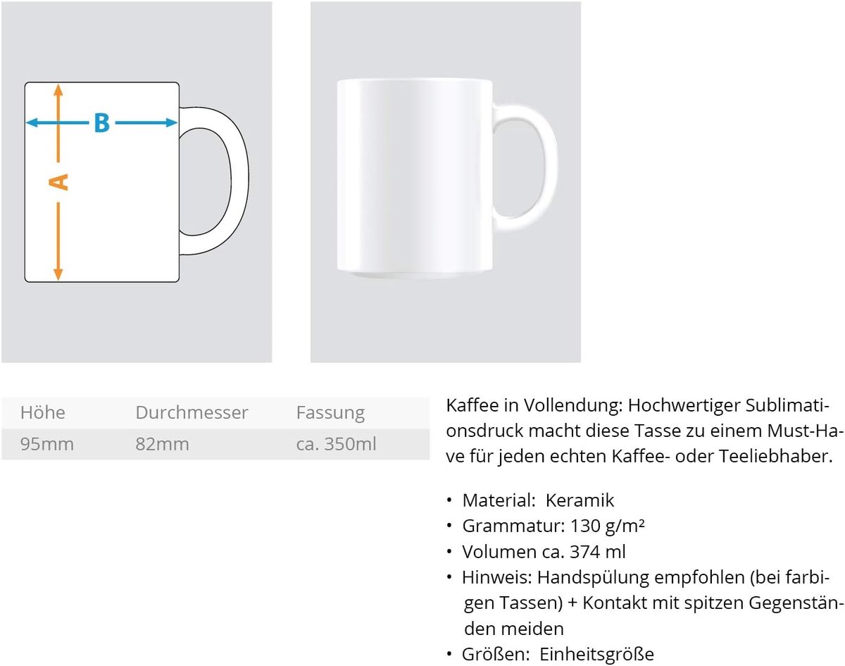 Koffiemok - Thee mok - Ochtendritueel - Uniek ontwerp - 375 ml - Wit