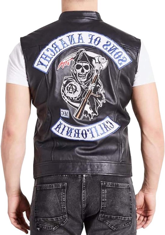 Motorjas - Biker Vest - Outdoor Avontuur - Stijlvol Design - Heren - Zwart