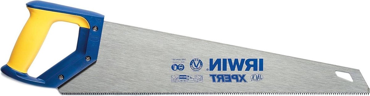 Handzaag Fijn - Precisie Zaag - Precisiewerk Maken - Drievoudig Geslepen - 50 cm - Blauw Zilver