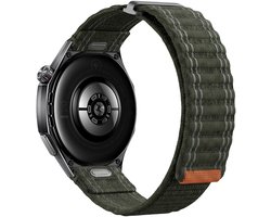 Stravo 20mm Nylon Wave Bandje met Klittenband – Easy Fit – Geschikt voor Samsung Galaxy Watch 7 6 5 4 – Classic – Zacht & Ademend Smartwatch Sportbandje voor Garmin Vivoactive 5 3 – Forerunner 245 – Venu SQ 2 – Vivomove – Huawei – Groen