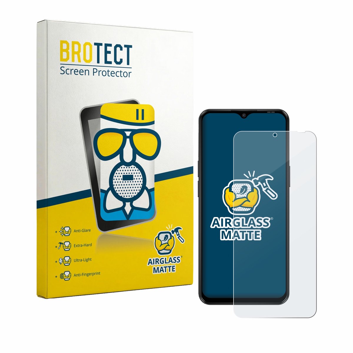 BROTECT - Screenprotector voor Blackview Wave 7C - Folie Beschermfolie Beschermglas matte