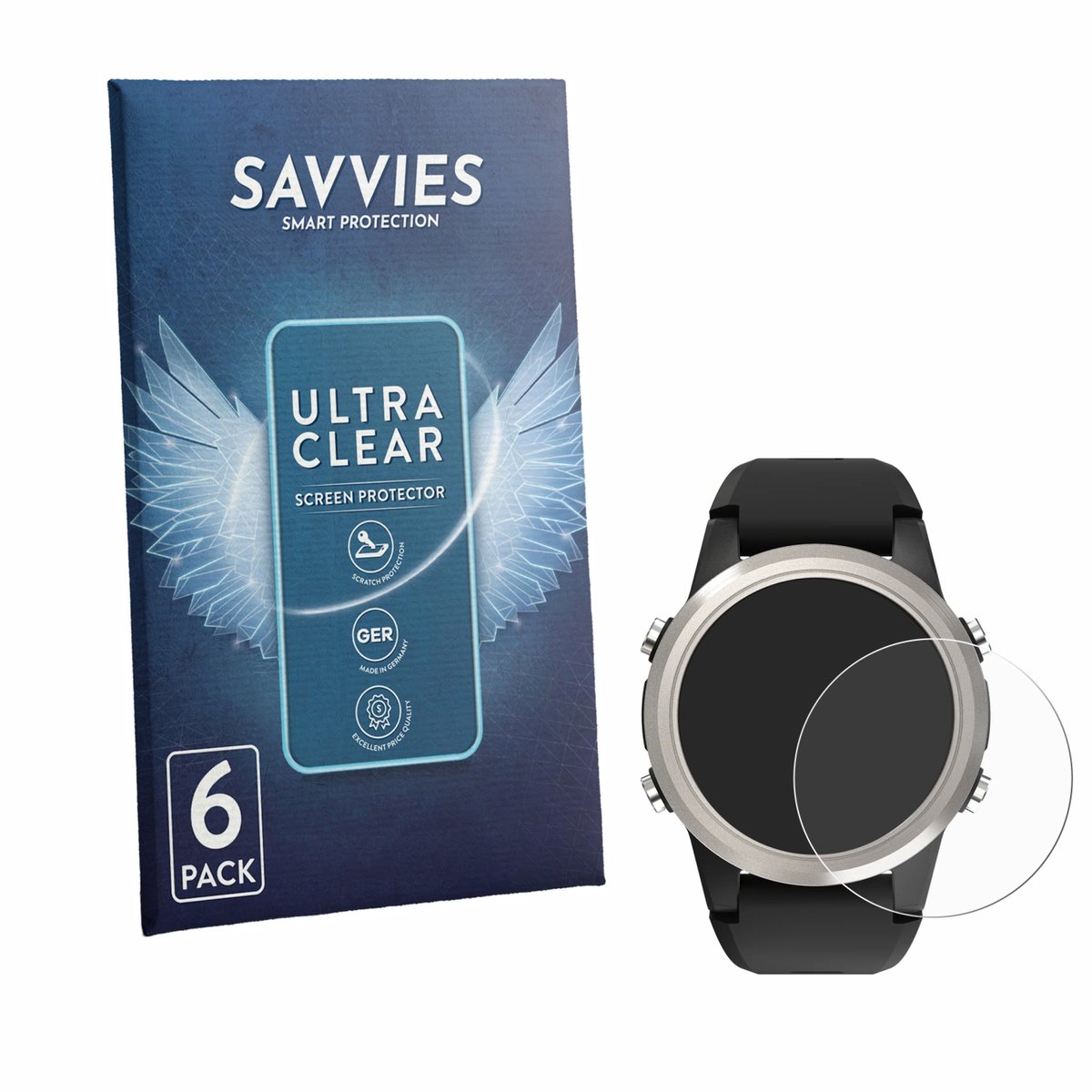 Savvies - Screenprotector voor Shearwater TERN - Folie Beschermfolie transparant 6 Stuks