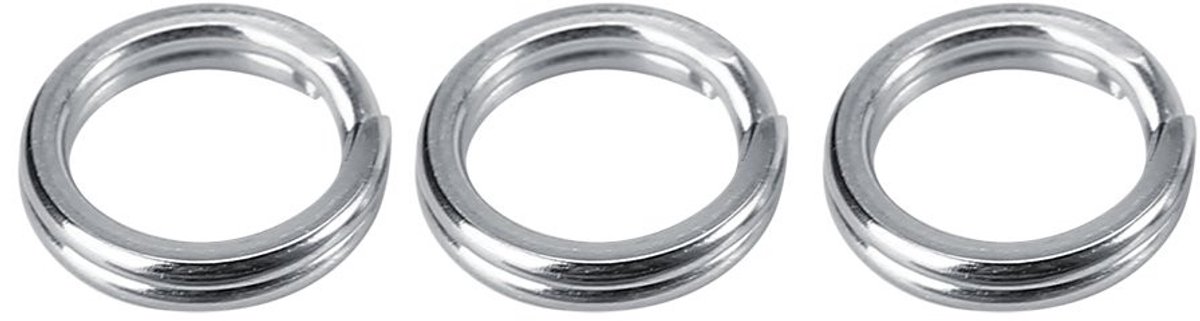 aladdien - Split Ringen - Rvs Visgerei - Sterk en Anticorrosief - 50 stks/100 stks - Connector voor Aas - Ideaal voor Vissers