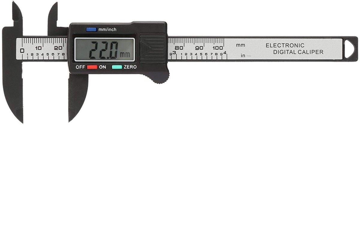 aladdien - Digitale schuifmaat - Meetgereedschap - Elektronisch - 0-100 mm - Groot LCD-display - Precisie in metingen - Geschikt voor hobbyisten en ..