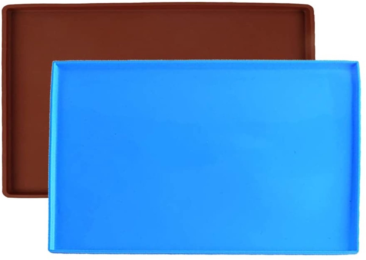 ONF3 - Siliconen Bakplaat - Bakmat Voor Broodjes - Vaatwasserbestendig - 33L x 28B cm - Koekjes Bakken - Geschikt Voor Lekker Eten - Bruin