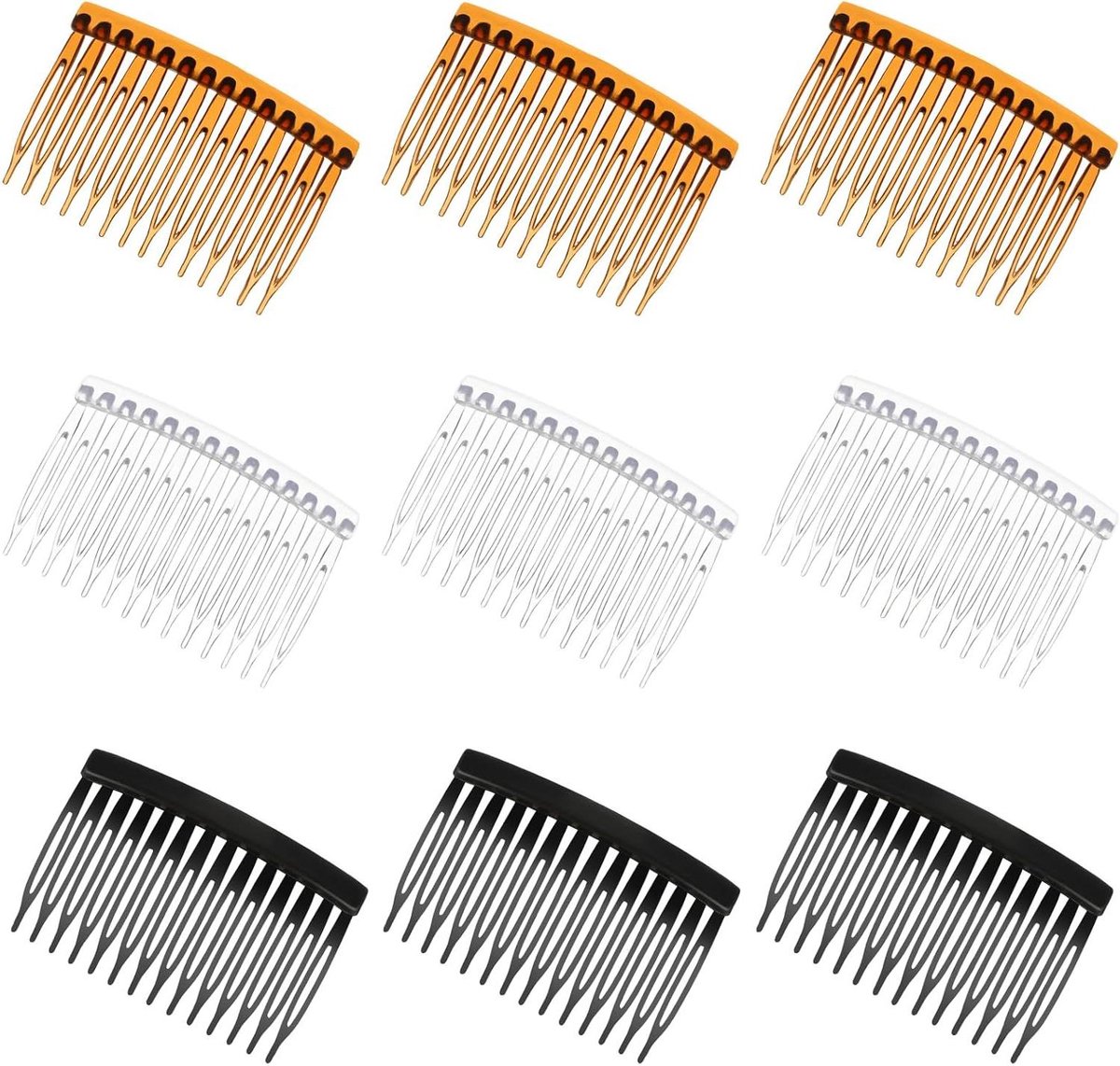 Haarkammen Set - Vintage Clips - Haar Fixeren - 14 Tanden Ontwerp - 9 Stuks - Set Kleuren