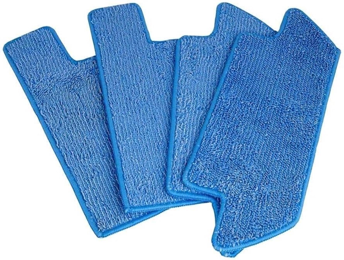 Herbruikbare Mop Doeken - Microvezel Pads - Robotstofzuiger Onderhoud - Hoge Absorptie - 2 Stuks - Grijs