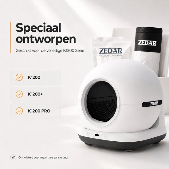 Zedar K1200 deodorizer - 6 stuks - geurpods