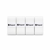Repad® Padel Overgrip - 4 Stuks - Grip Tape voor Padelracket - Tennis overgrip - Absorberend & Antislip - Wit