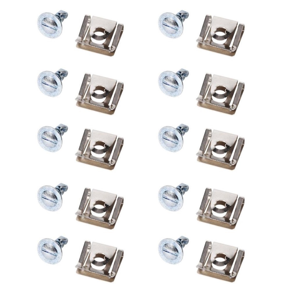 aladdien - Schroefset - 10-delige Schroefset voor Motorcover Clips - Duurzaam en Betrouwbaar - Geschikt voor Audi A4 A6 - Onderdeel voor auto - Perf...