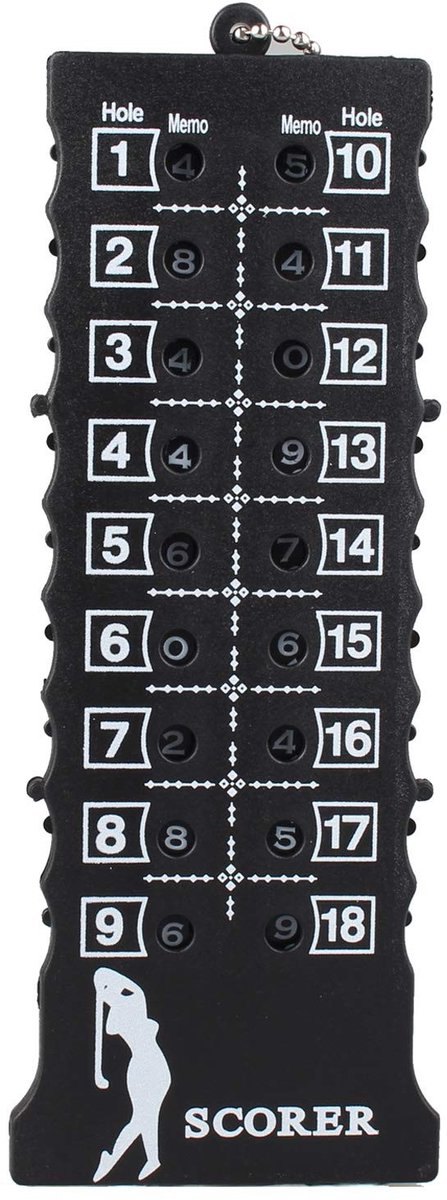 ONF3 - Golf Scoreboard - Score Card Counter - Draagbaar - Golf Training - Oefenwedstrijd Accessoire - Plastic - Competitie - Groen - Model