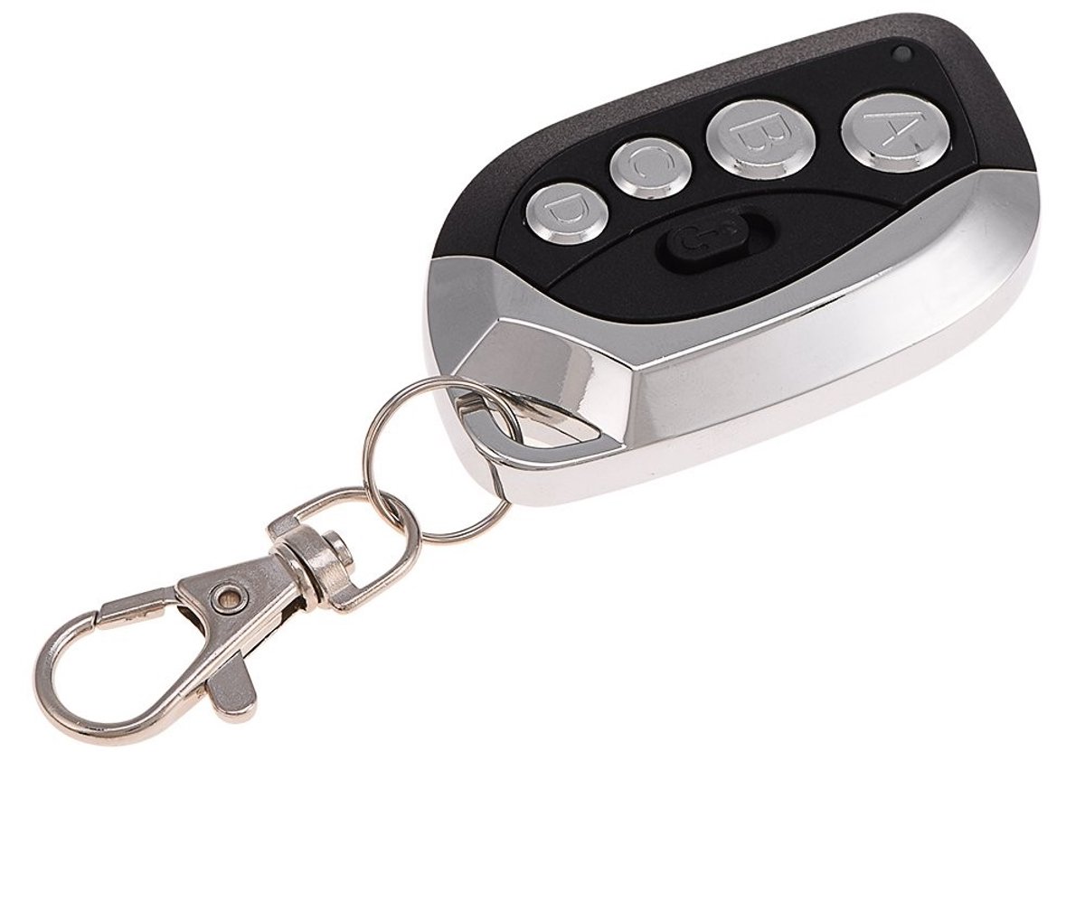 aladdien - Draadloze Afstandsbediening - Universele Sleutelhanger - Voor Garagedeur en Poort - Zwart - 433.92MHz - Ideaal voor toegang - Handig en c...