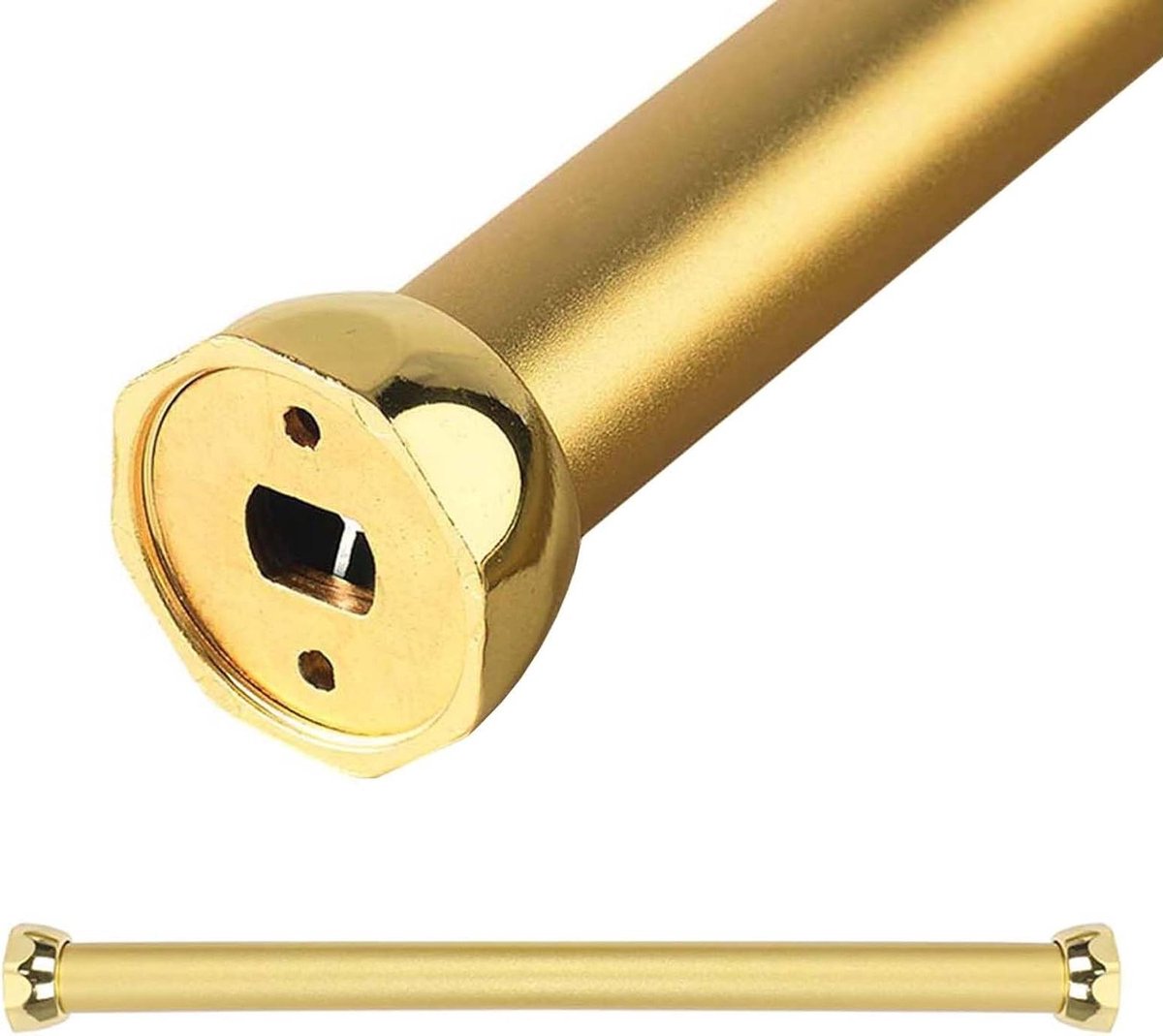 Kledingstang - Garderobestang - Kast Organiseren - In te korten - 150 cm - Mat goud