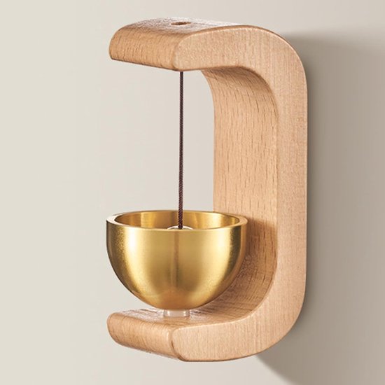 Magnetische Deurbel - Houten Bel Dier - Decoratie Huis - Eenvoudige Installatie - 4.5 x 3.5 x 7 cm — afbeelding 2