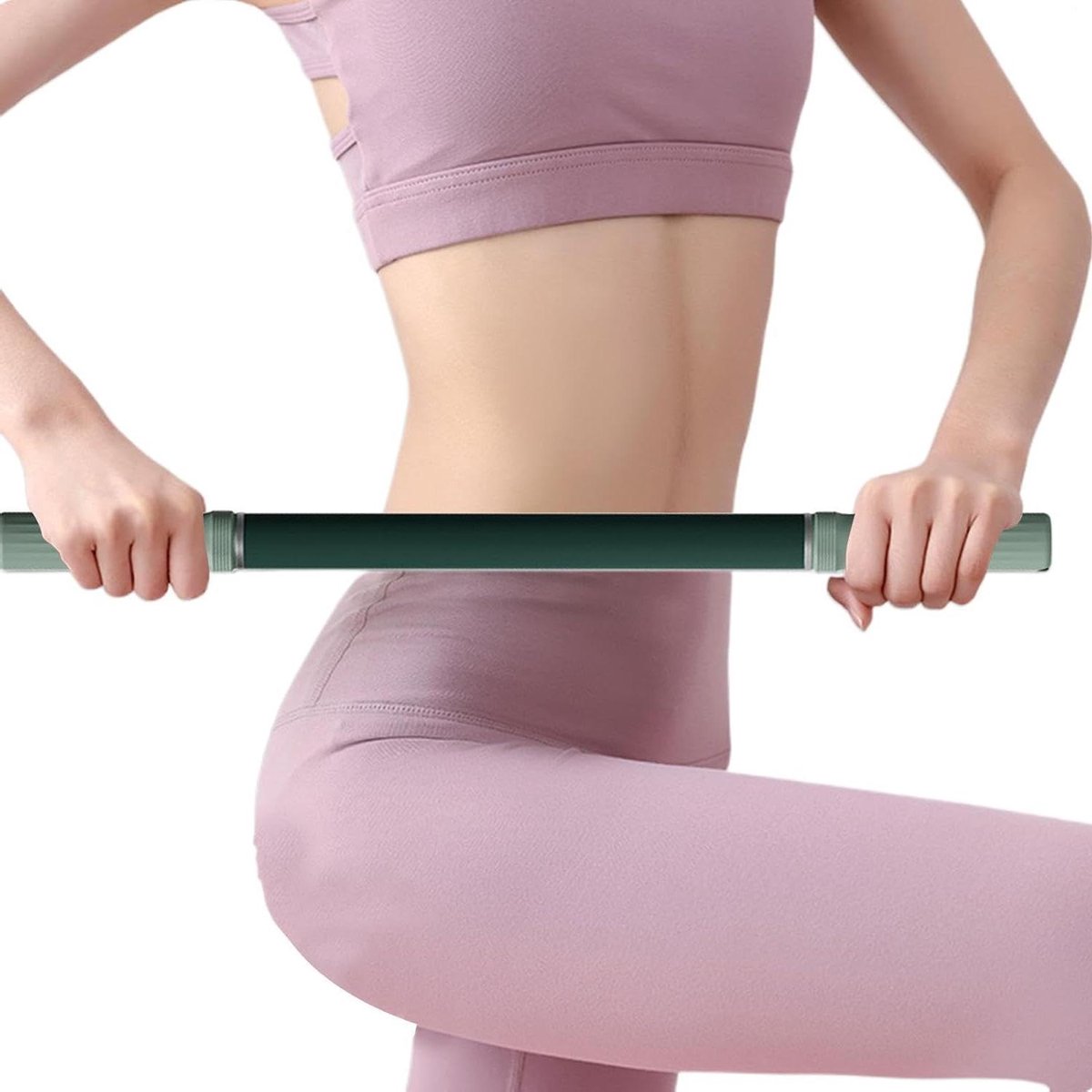 Gymnastiekstaaf - Stretch staaf - Spierontspanning - Gebogen rolvorm - 575 cm - Grijs