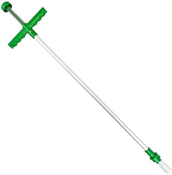 Onkruidtrekker Lange Steel - Wortelverwijderaar Tuin - Effectief Wieden - Diepe Wortelgreep - 100 cm - Grijs — afbeelding 4